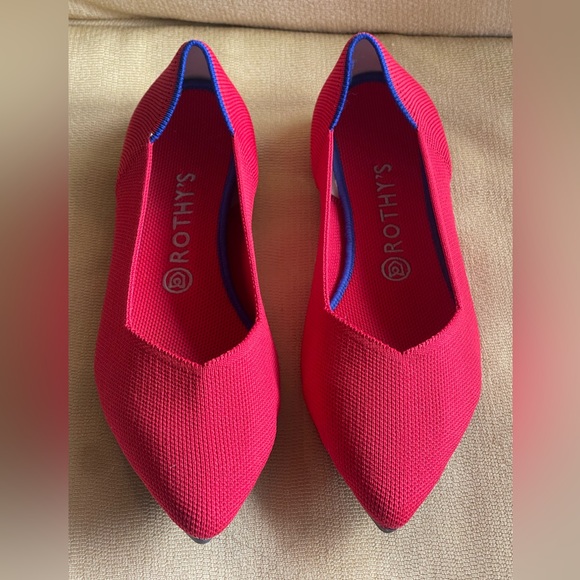 Rothy's Shoes - Rothy‘s Red The Point Ballet Flat New 10.5